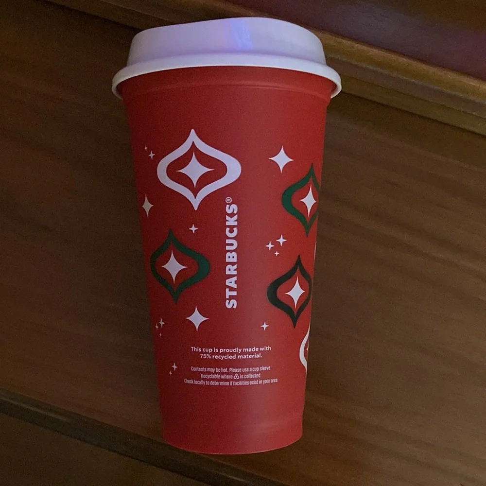 🎉Price Drop! NEW Red Starbucks Holiday Reusable Cup